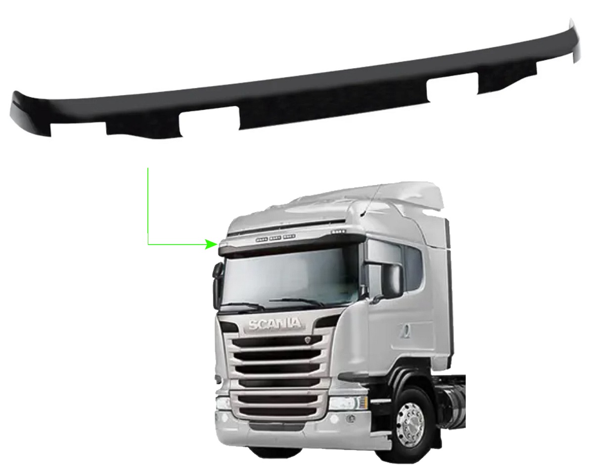 Tapa Sol Caminhão Scania 124 Serie 6 Streamline Com Lanternas Superaior