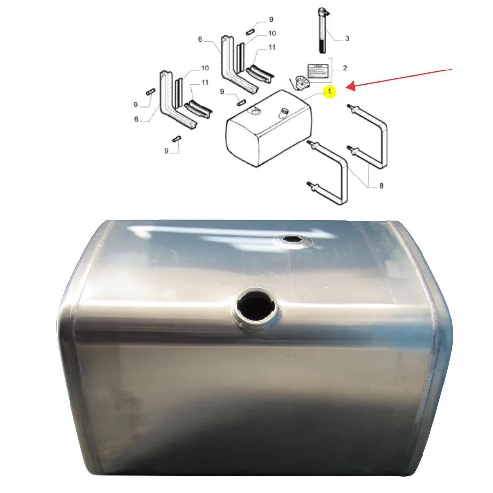 Tanque Combustível IVeco Stralis, Tector Alumínio 400 Litros Lado Esquerdo - 98472352