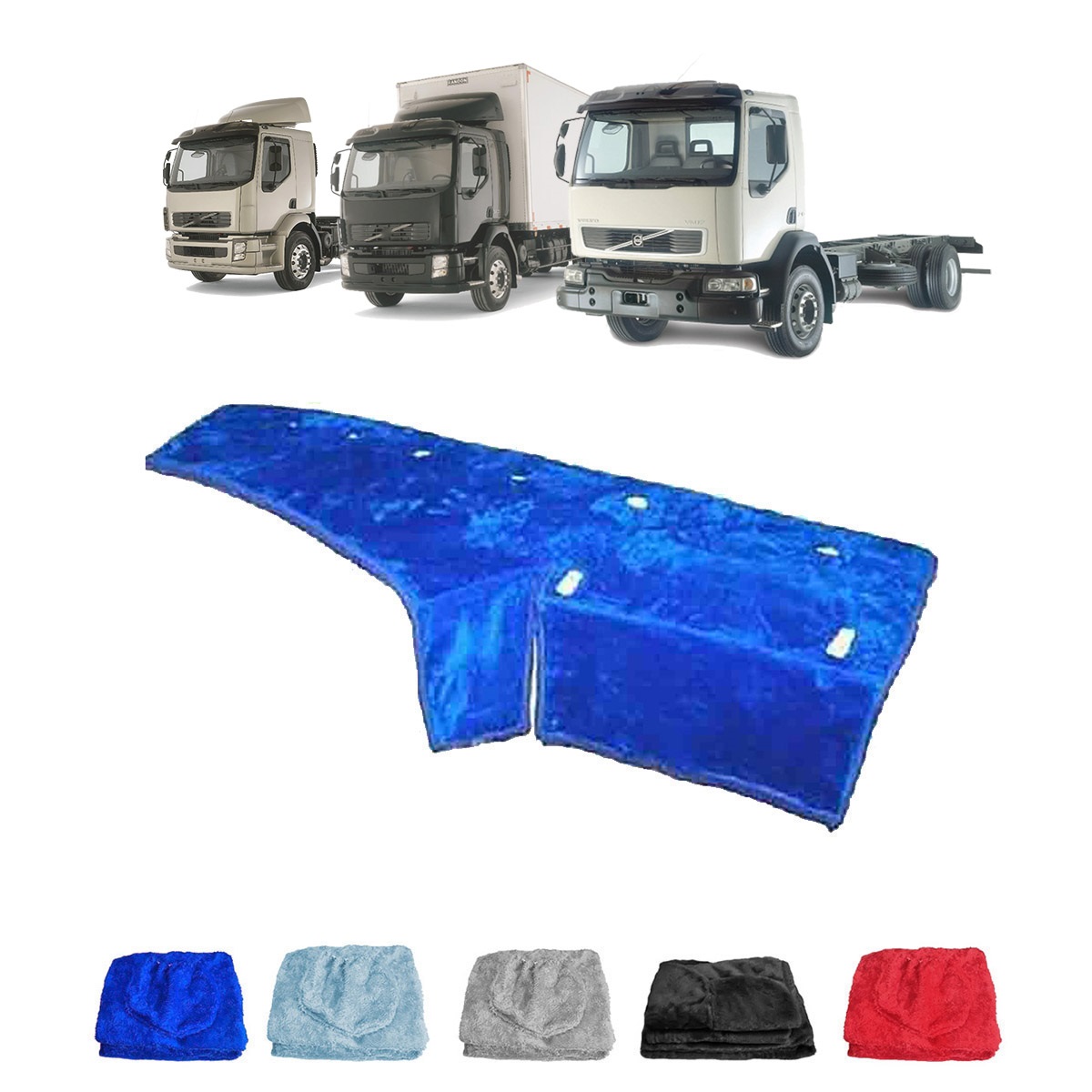 Capa Painel Caminhão Volvo VM - Saia Longa - Azul