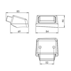 Lanterna Teto FD F-4000, Cargo, Vw Tapa Sol LD- 3C4615K491AA Lanterna Teto FD F-4000, Cargo, Vw Tapa Sol LD- 3C4615K491AA
