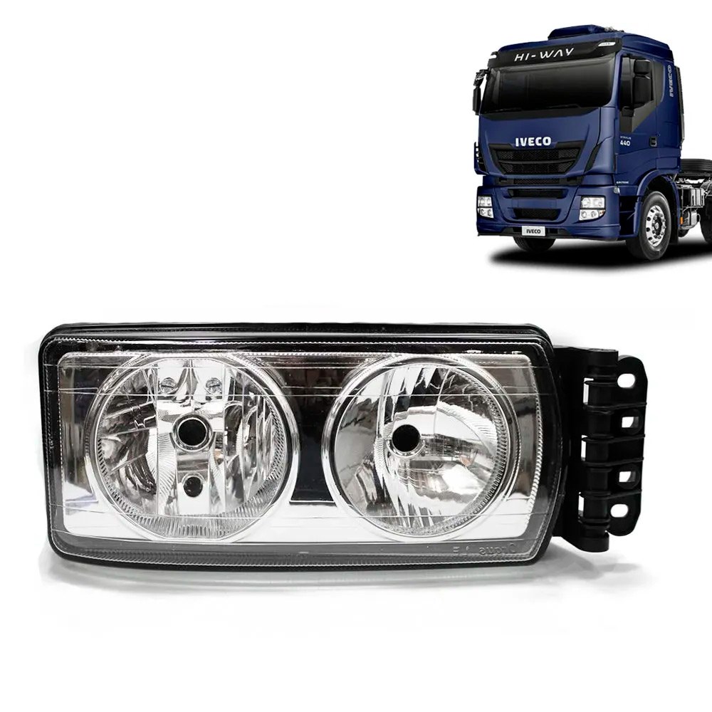 Farol Principal Caminhão Iveco Stralis Após 2010 Manual Lado Direito - 504238093 Farol Principal Caminhão Iveco Stralis Após 2010 Manual Lado Direito - 504238093