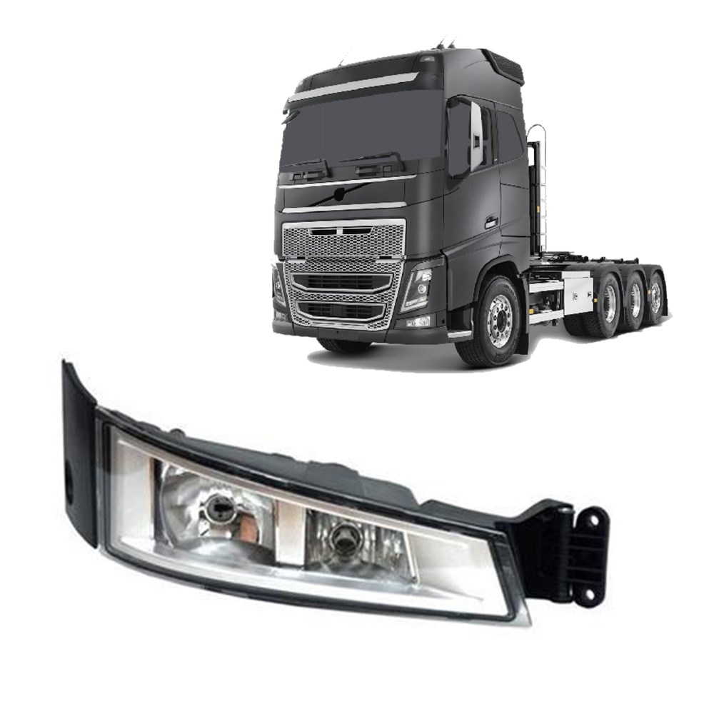 Farol Auxiliar Caminhão Volvo FH Após 2015 Lado Direito (02 Lâmpada) - 21221153 Farol Auxiliar Caminhão Volvo FH Após 2015 Lado Direito (02 Lâmpada) - 21221153