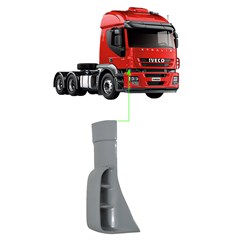 Defletor Cabine Lateral Externo Caminhão Iveco Stralis Lado Direito Defletor Cabine Lateral Externo Caminhão Iveco Stralis Lado Direito