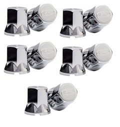 Kit 10 Capa Porca Cromada Com Logo Ford - 33mm
