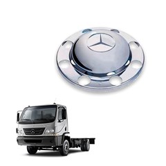 Aplique Cromado Tampa Cubo Tração Caminhão Mercedes-Benz Accelo