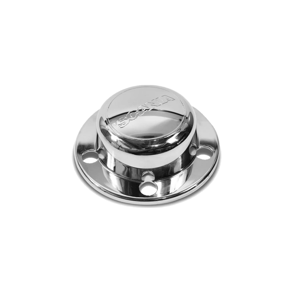 Aplique Cromado Tampa Cubo Dianteiro Caminhão Scania 112 113 Decorado