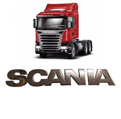 Acabamento Inox Letreiro Caminhão Scania Série 5 Cabine ”G” e ”R”