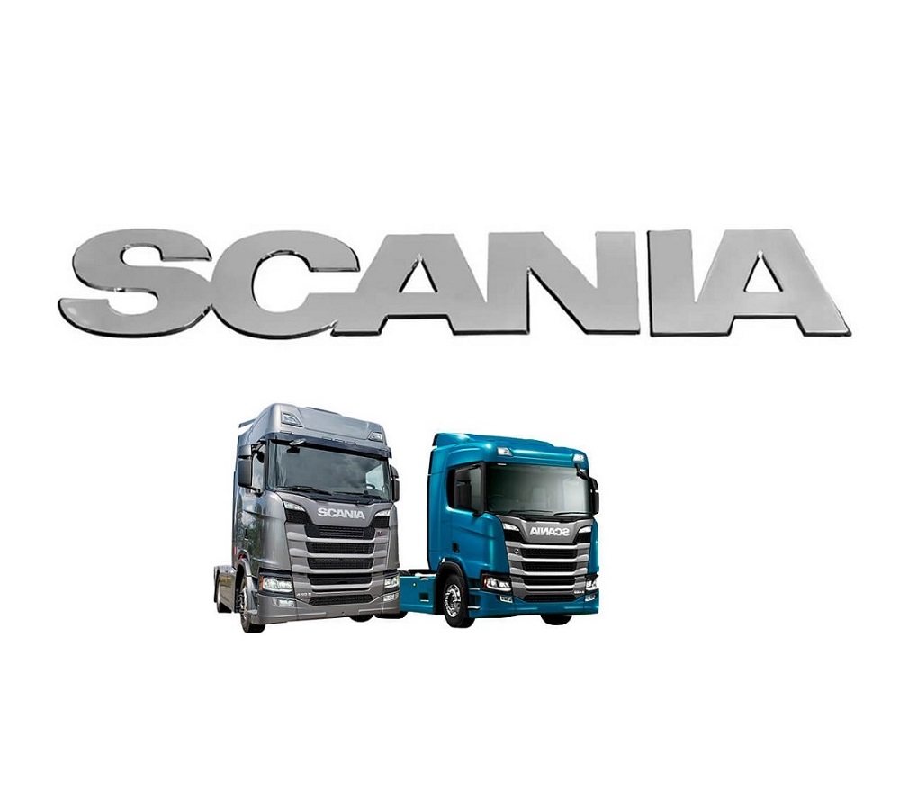 Acabamento Inox Letreiro Caminhão Scania Série 5 Cabine ”P”