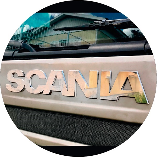 Acabamento Inox Letreiro Caminhão Scania Série 4