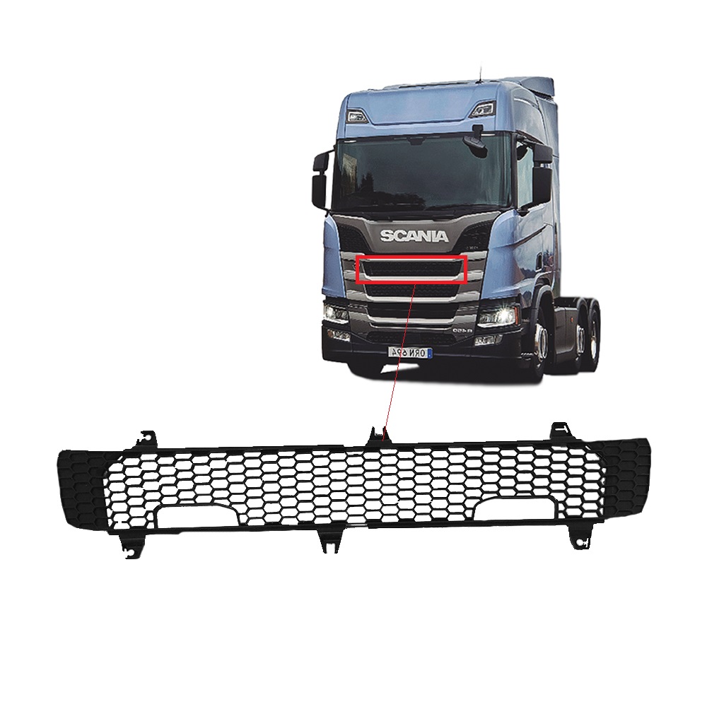 Tela Grade Frontal Superior Caminhão Scania NTG Série 7 Cabine S - 2307671