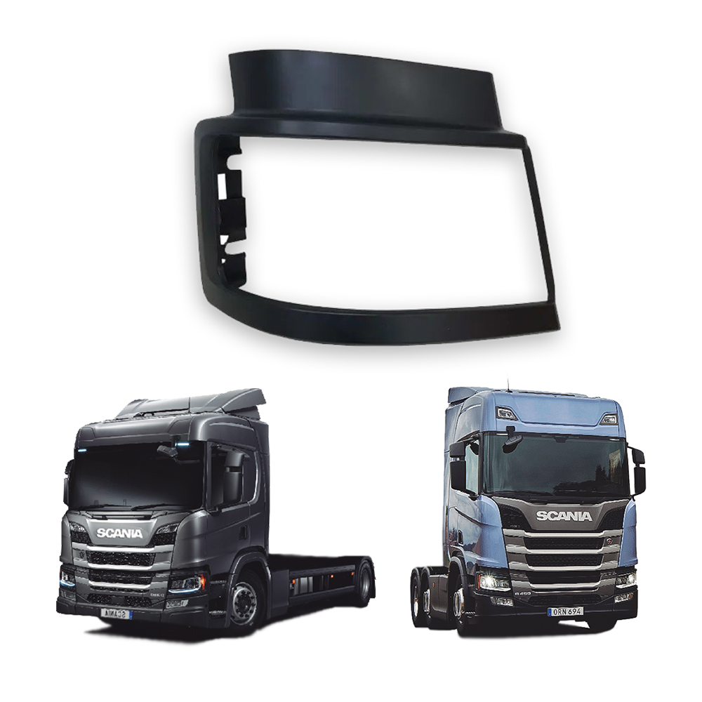 Moldura Farol Caminhão Scania Série 7 P, G, R, S Após 2019 Lado Direito - 2427876 Moldura Farol Caminhão Scania Série 7 P, G, R, S Após 2019 Lado Direito - 2427876