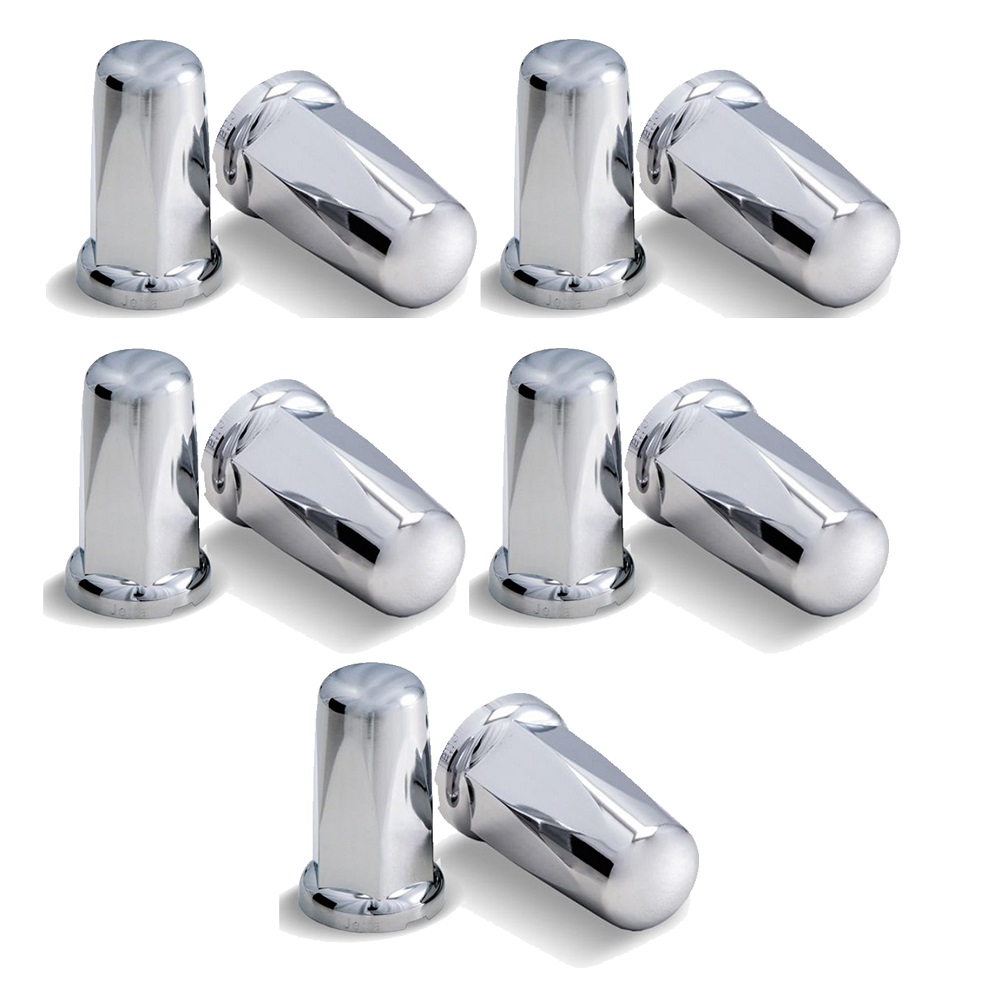 Kit 10 Capa Porca Cromada Belga - 32 e 33mm