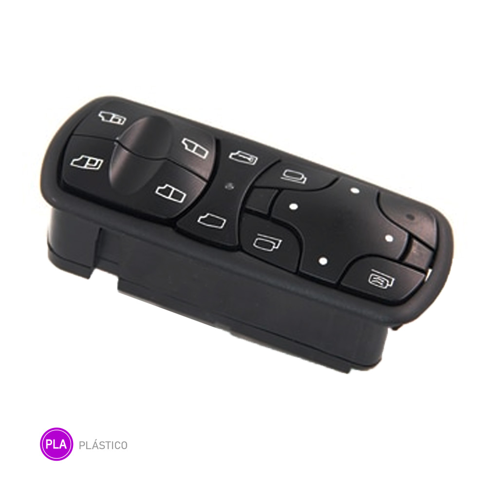 Botao Vidro Eletrico Caminhao Mercedes-Benz Actros Lado Esquerdo (Completo) - 9438200097