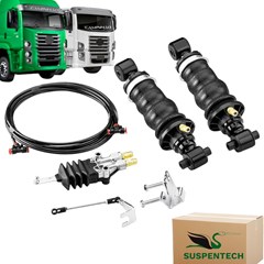 Kit Completo Instalação Suspensão Ar Cabine para Volkswagen Constellation 2006... - Traseiro