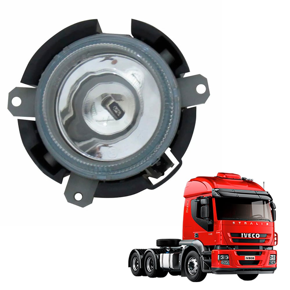 Farol Auxiliar Caminhão Iveco Stralis HD 2006 a 2007 Direito/Esquerdo Farol Auxiliar Caminhão Iveco Stralis HD 2006 a 2007 Direito/Esquerdo