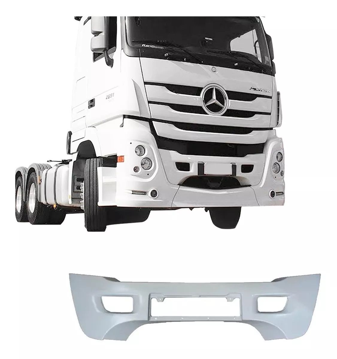 Parachoque Central MB Actros 2646 Cabine Alta (Superior)- 9438806573
