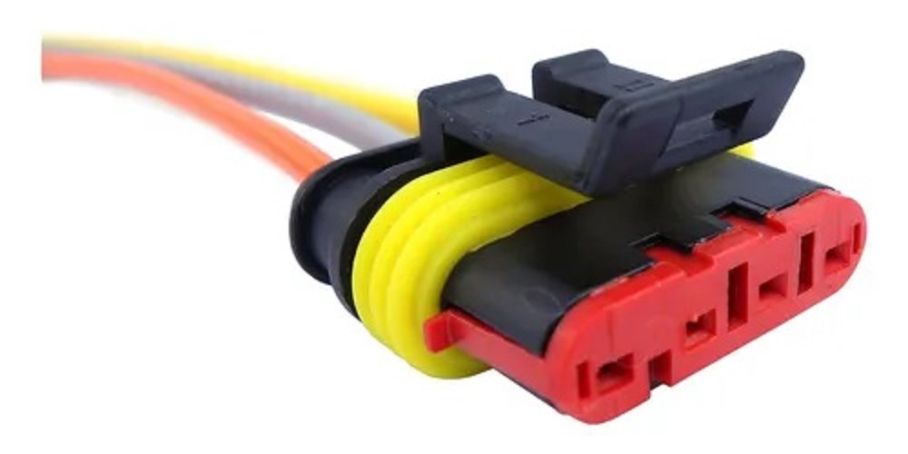 Conector 4 Vias Macho - Chicote ETE7734, D'paula DP4.7734