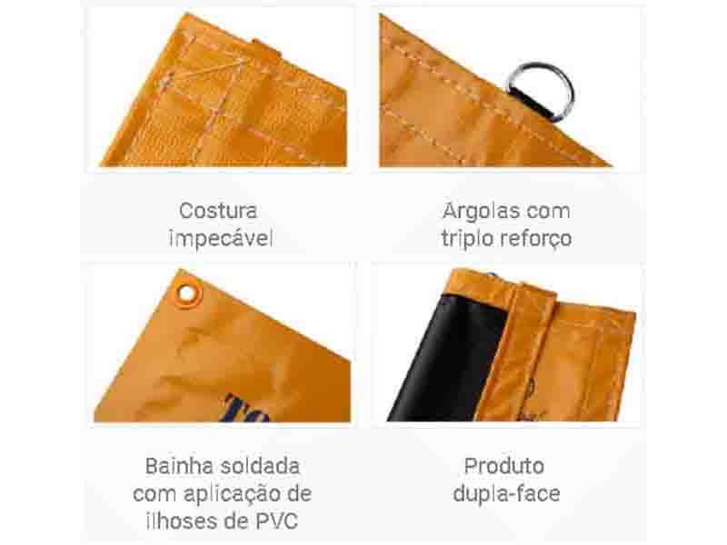 Lona Carga 14.5 X 4.5 Azu el Preta Lona Carga 14.5 X 4.5 Azu el Preta