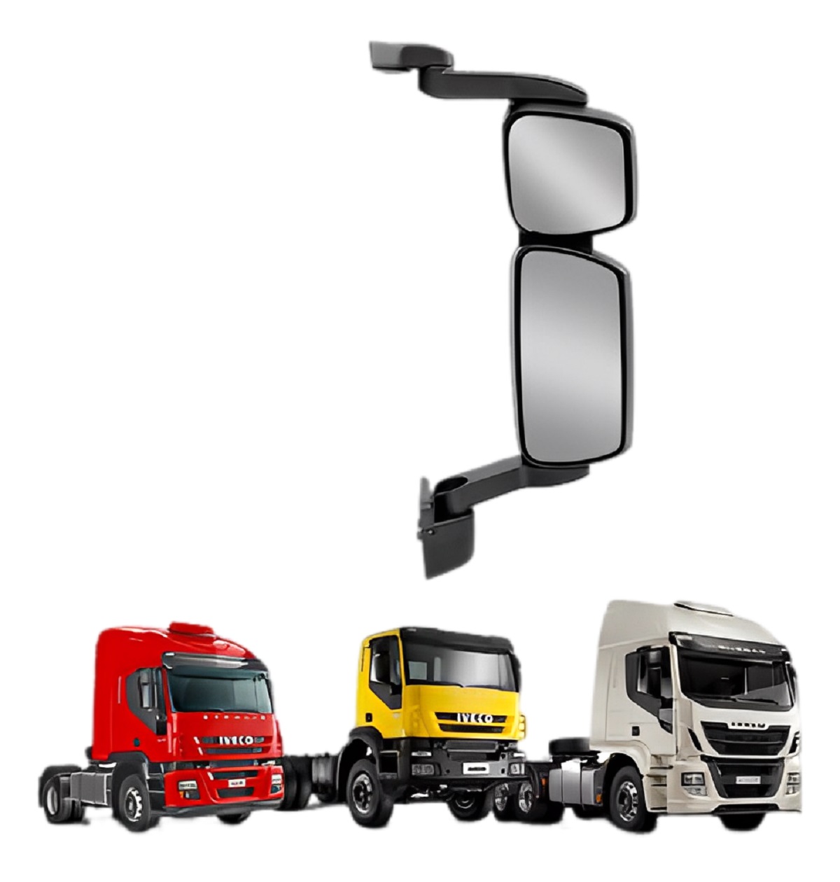Retrovisor Camihão Iveco Stralis Após 2008 Elétrico Médio Lado Esquerdo - 5801765363
