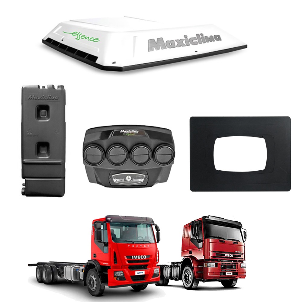 Climatizador Maxiclima Fusion Essence Caminhão Iveco Tector, Cavalino, Eurotech, Eurocargo 24 Volts