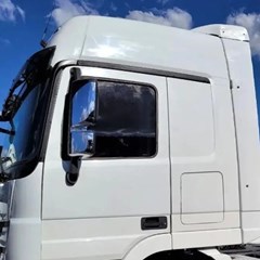 Capa Retrovisor Principal Caminhão Mercedes-Benz Actros Lado Esquerdo - Cromado- 9438111207