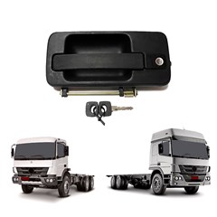 Maçaneta Porta Caminhão Mercedes-Benz Axor 2540 Após 2005 Com Chave - Lado Direito