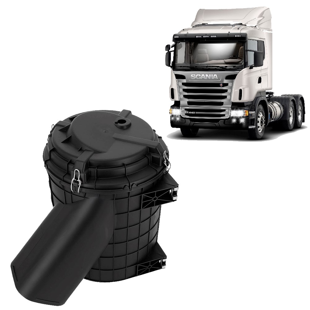 Carcaça Filtro Ar Caminhão Scania 124 P R T Série 4 Após 1998 Highline Carcaça Filtro Ar Caminhão Scania 124 P R T Série 4 Após 1998 Highline