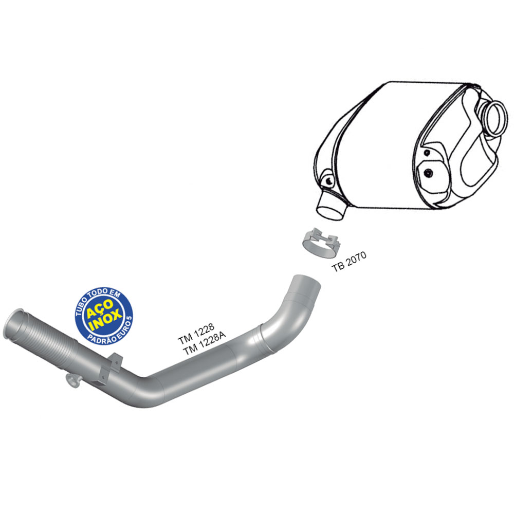 Tubo Dianteiro Motor Caminhão Iveco Stralis, Hi-Way Após 2012