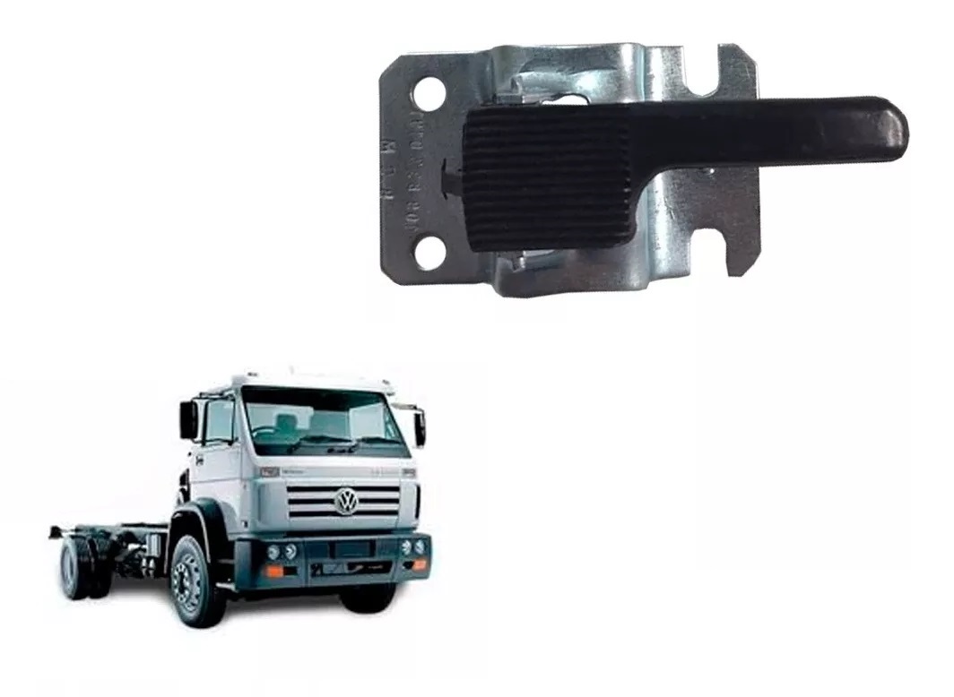 Maçaneta Interna Porta Caminhão Volkswagen 1981 a 1999 Antigo Lado Direito