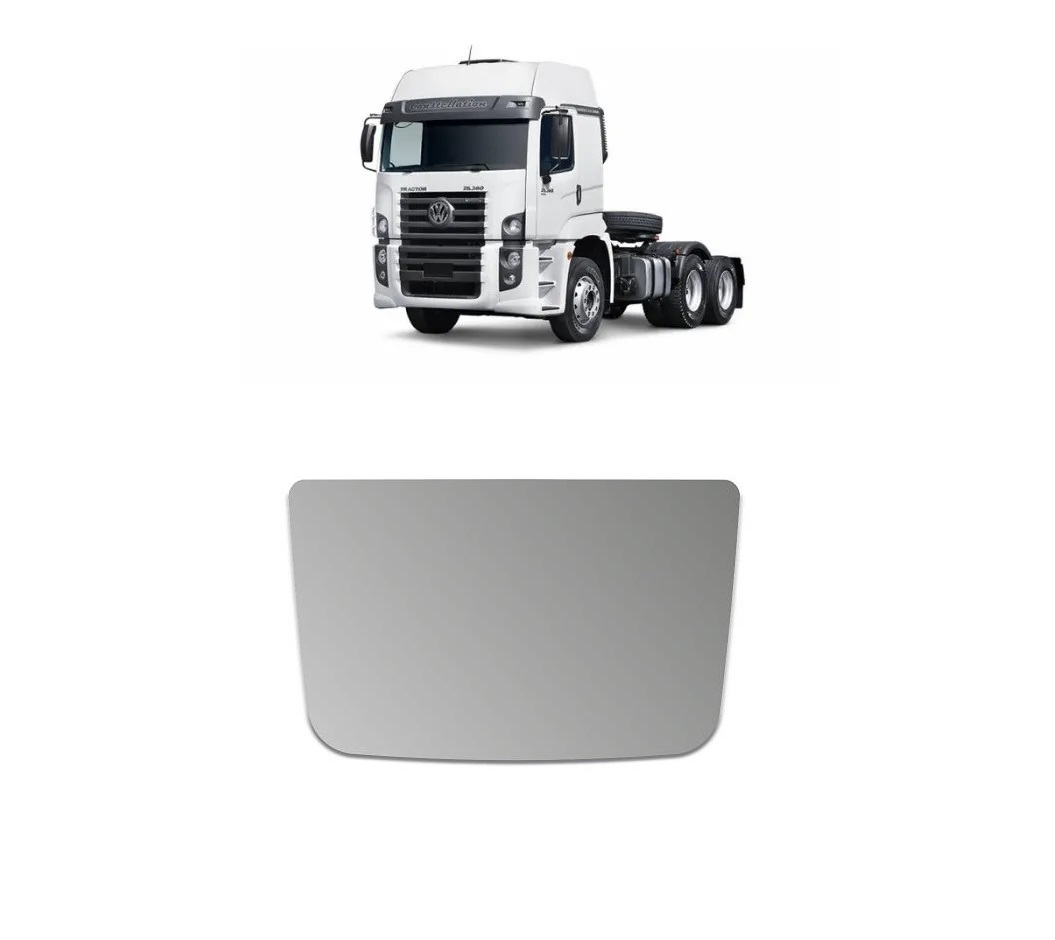 Vidro Retrovisor Auxiliar Caminhão Vokswagen Constellation, Ford Cargo
