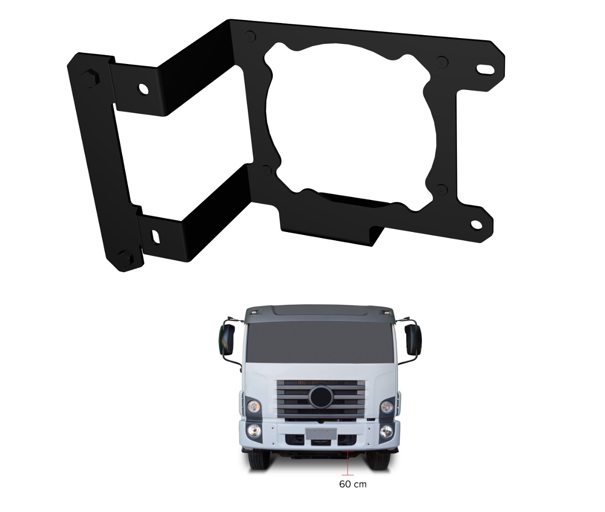 Suporte Parachoque (Farol) Volkswagen Constellation 24.260 Robust Lado Esquerdo