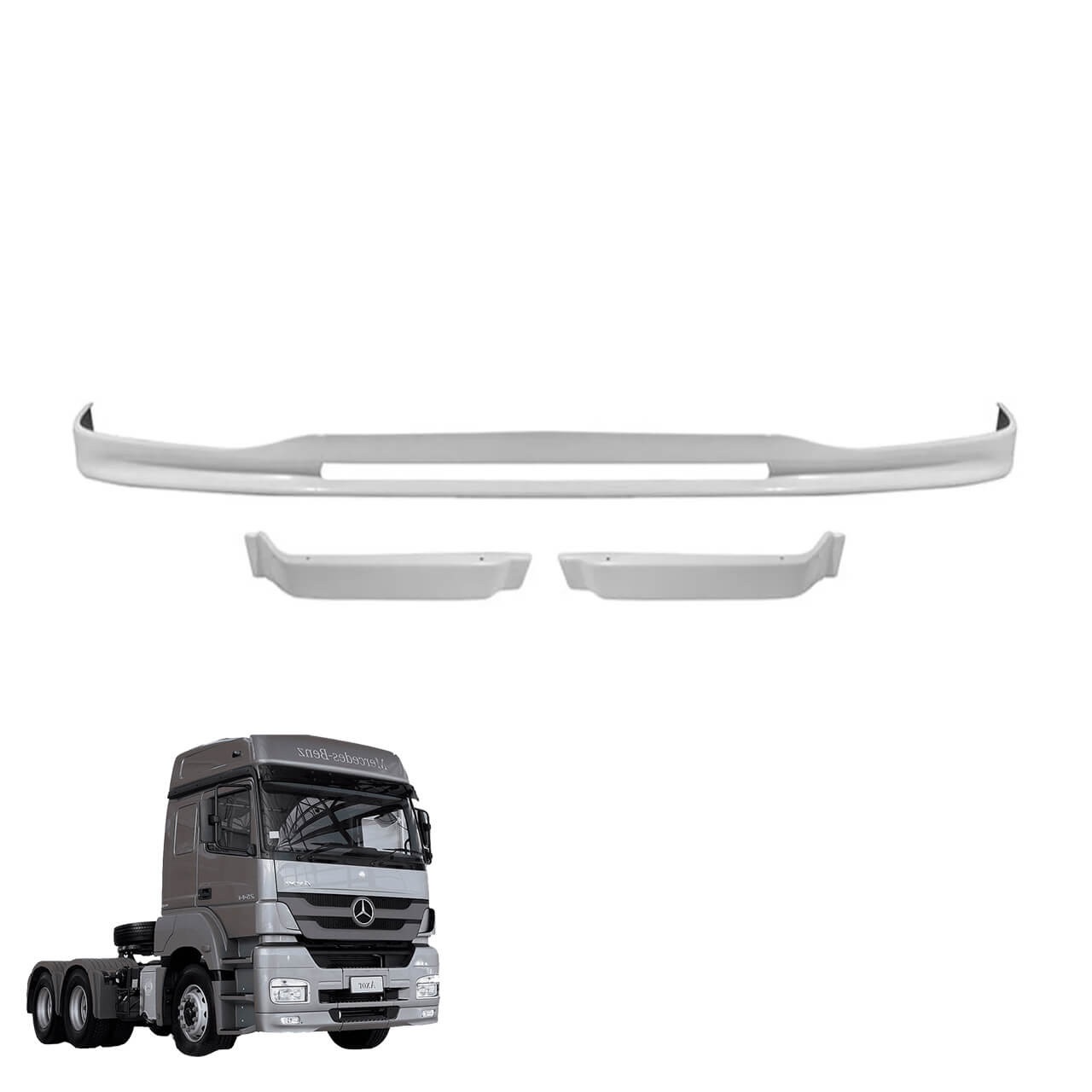 Spoiler Caminhão Mercedes-Benz Axor 2544 - 03 Partes - ABS