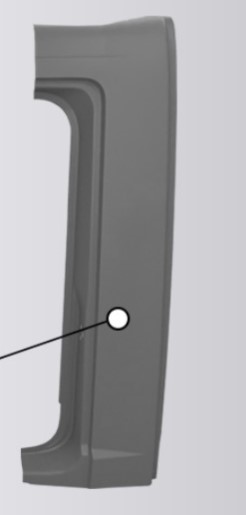 Lateral Cabine Caminhão Mercedes-Benz Axor, Atego após 2012 Cabine Simples Lado Direito (Metade)