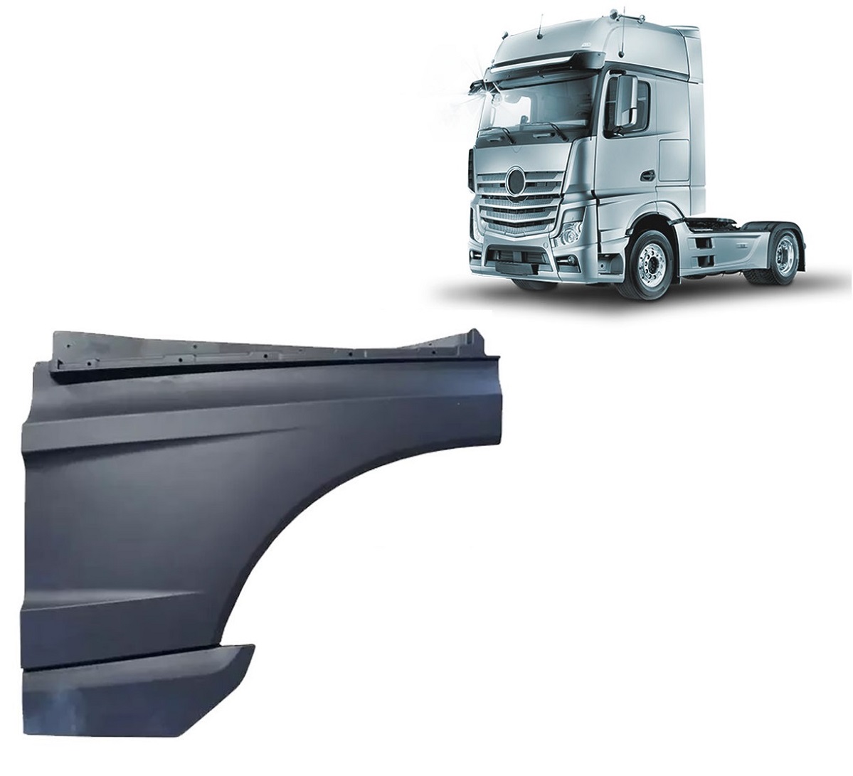 Extensao Porta Caminhão Mercedes-Benz Actros após 2019 Lado Direito - 9607200901