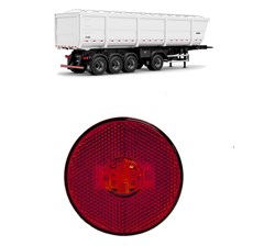 Lanterna Lateral Carreta Randon LED (65mm) Sem Suporte - Vermelha