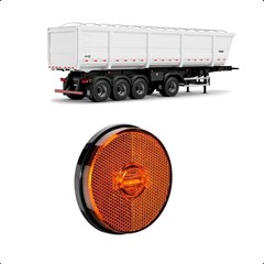 Lanterna Lateral Carreta Randon LED (65mm) Sem Suporte - Amarela - 210102016