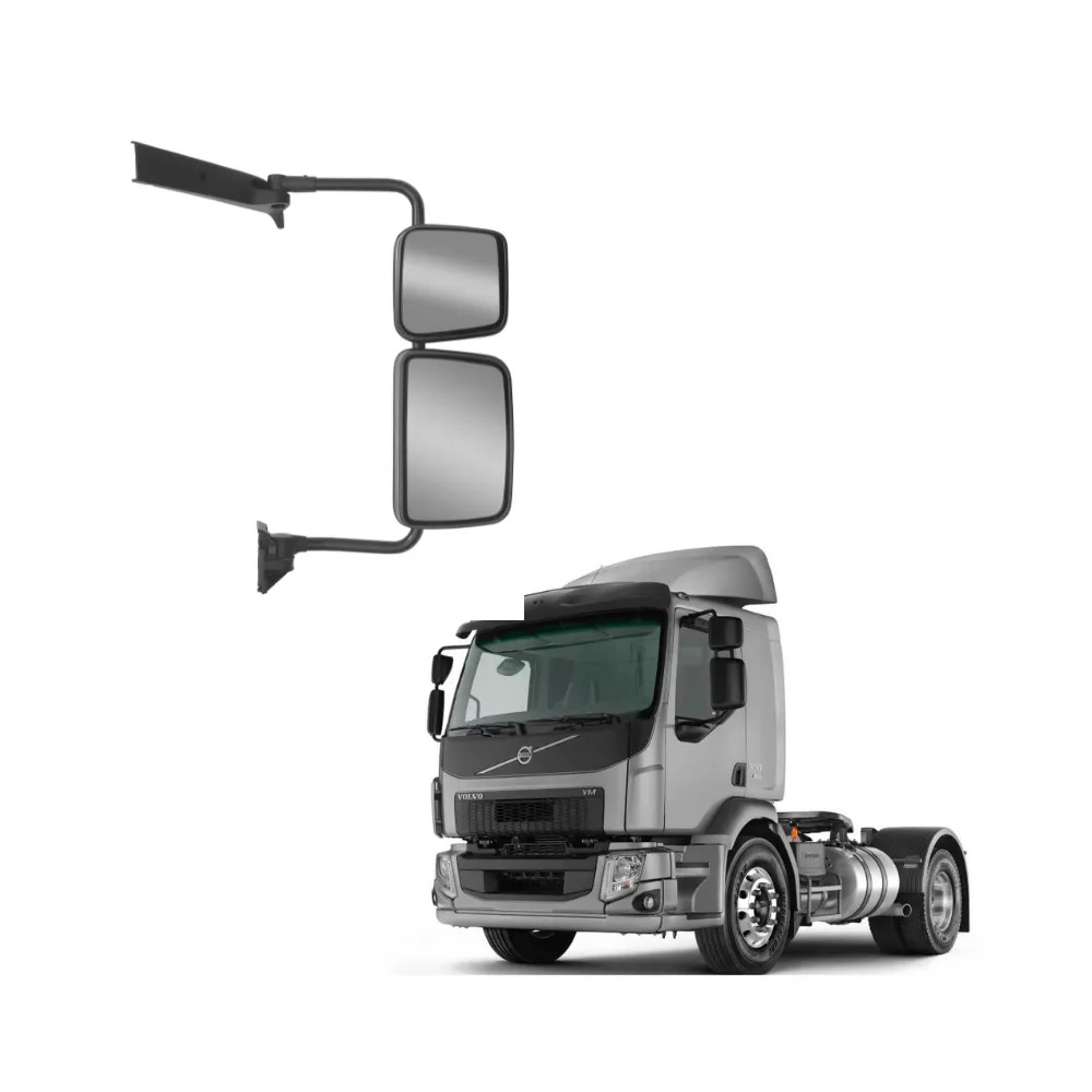 Retrovisor Caminhão Volvo VM após 2006 Elétrico Com Desembaçador Lado Esquerdo