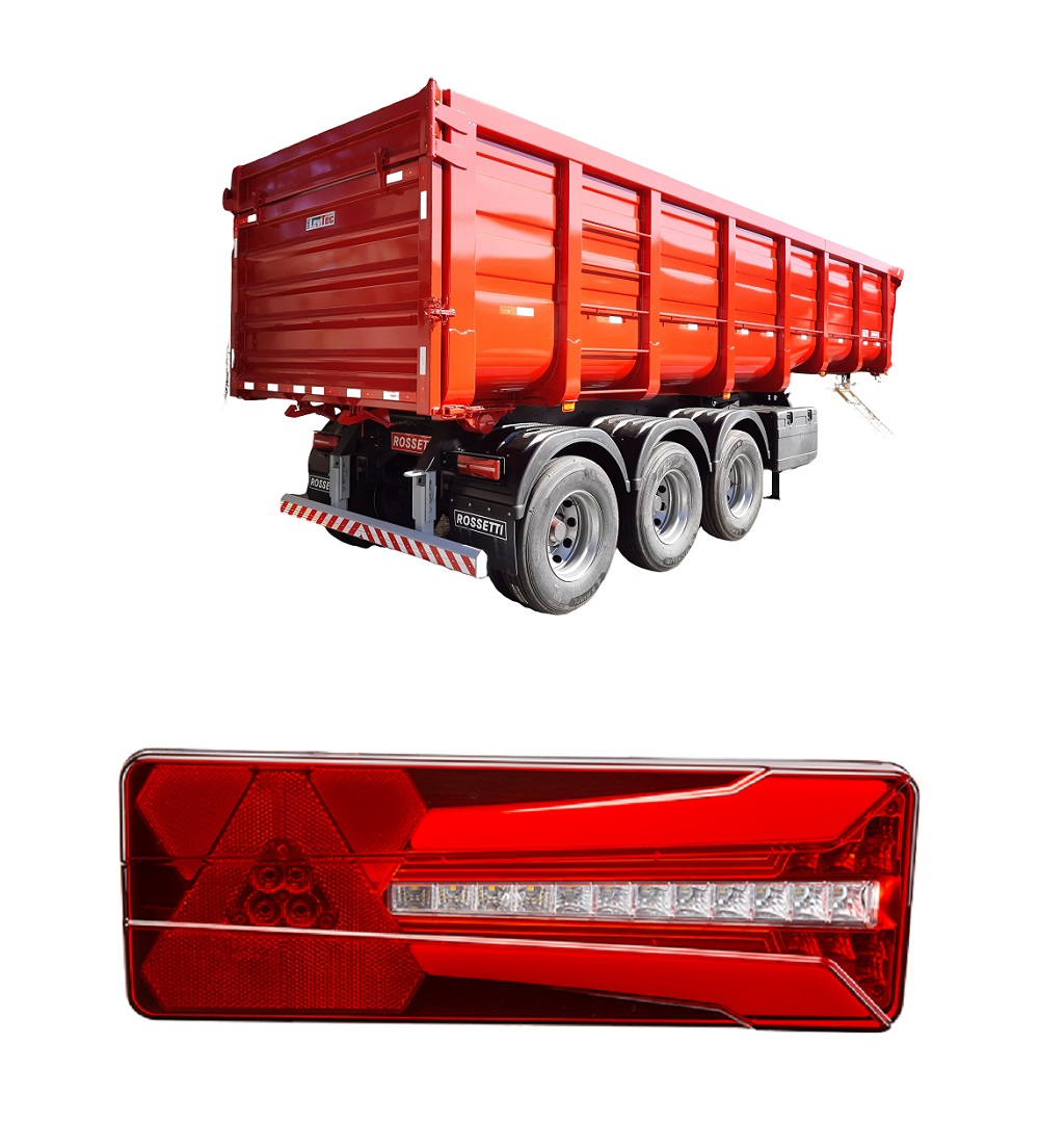 Lanterna Carreta Rosseti LED - Lado Direito