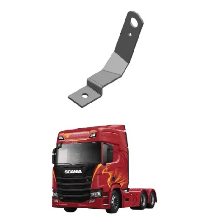 Suporte Antena PX Caminhão Scania Série 7 Dianteiro Lado Esquerdo