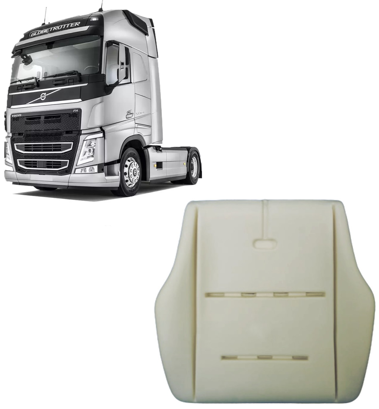Espuma Assento Banco Caminhão Volvo FH após 2019