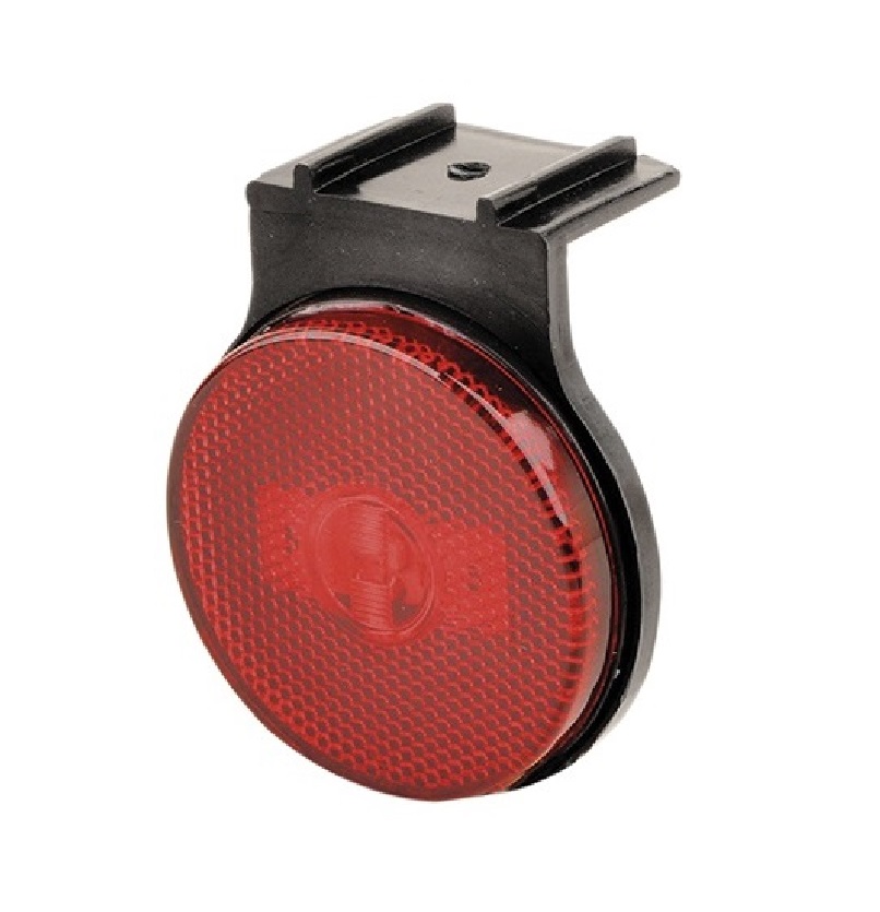 Lanterna Lateral Carreta Randon LED (65mm) Com Suporte - Vermelha