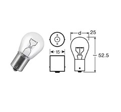 Lampada 7511 (1141) 12V 21/5 Watts - Osram (Caixa com 10) Lampada 7511 (1141) 12V 21/5 Watts - Osram (Caixa com 10)