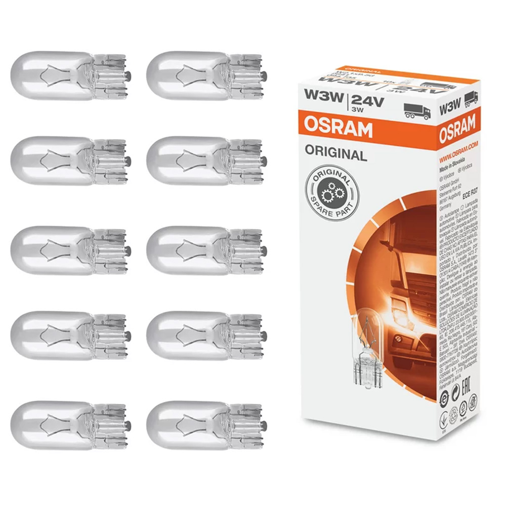Lâmpada Esmagada Pingão 24V - Osram  (caixa com 10) - 2841