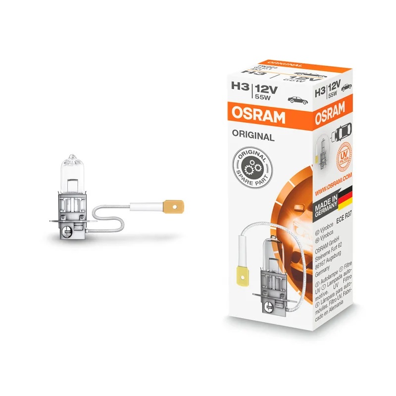 Lampada Halogênica H-3 12V 55 Watts - 64151 Osram Lampada Halogênica H-3 12V 55 Watts - 64151 Osram