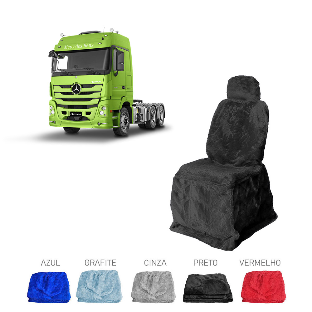 Capa Banco Caminhão Mercedes-Benz Actros 2651 Após 2021 - Preto