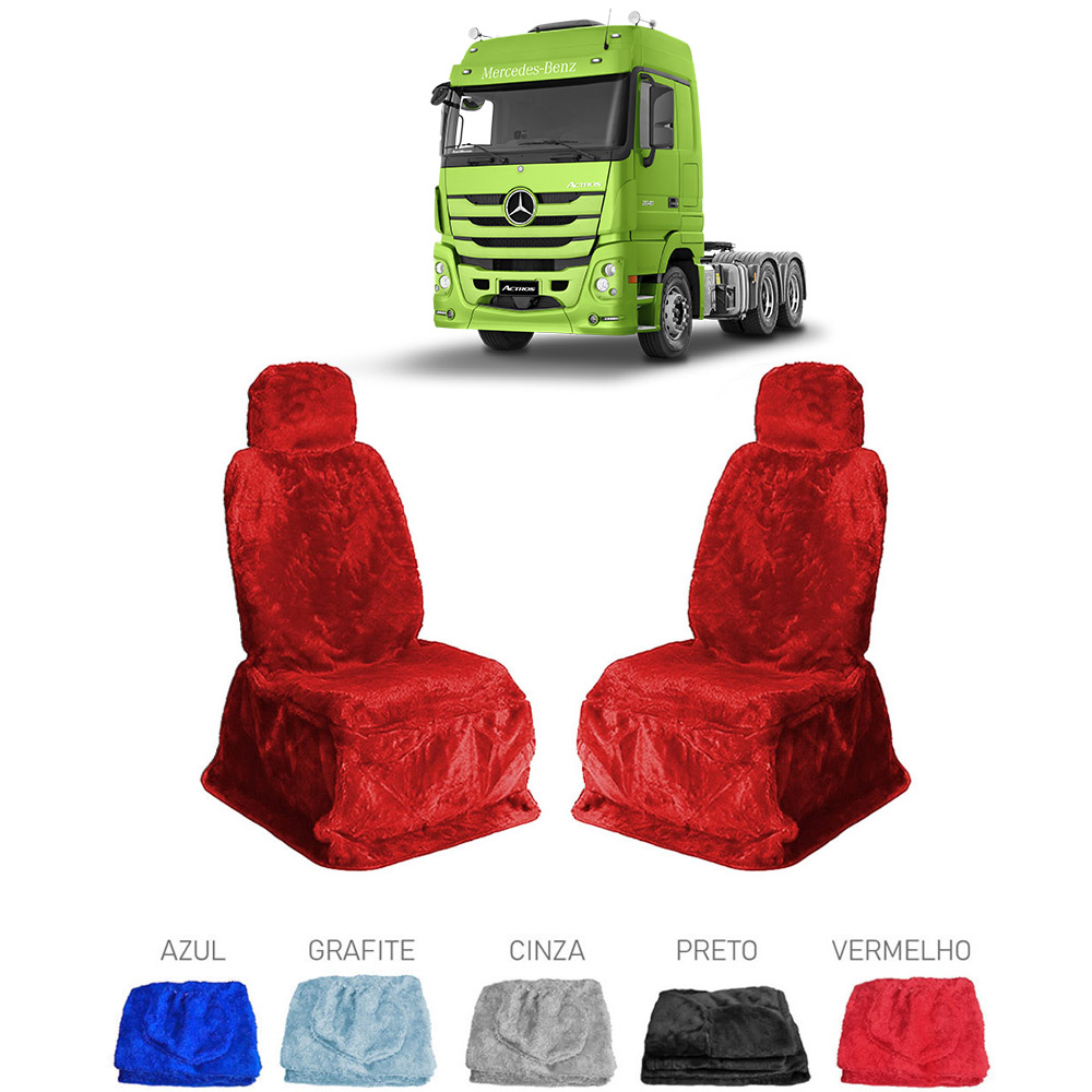 Capa Banco Caminhão Mercedes-Benz Actros 2651 Após 2021 - Vermelho