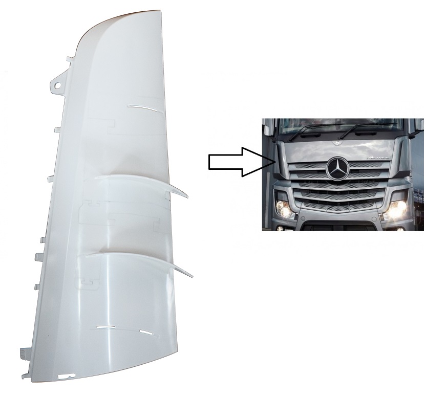 Defletor Cabine Lateral Interno Caminhão Mercedes-Benz Actros Após 2016 Lado Esquerdo - 9607510630 Defletor Cabine Lateral Interno Caminhão Mercedes-Benz Actros Após 2016 Lado Esquerdo - 9607510630