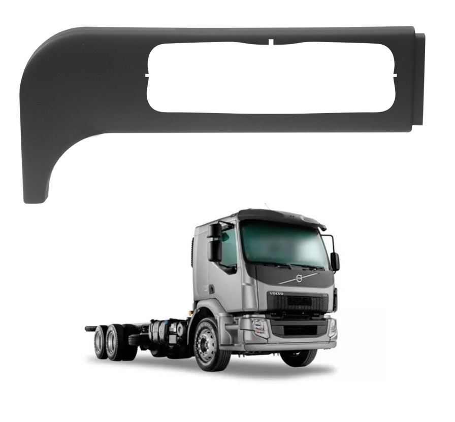 Acabamento Superior Braço Retrovisor Caminhão Volvo VM Após 2006 Lado Direito - 205580140