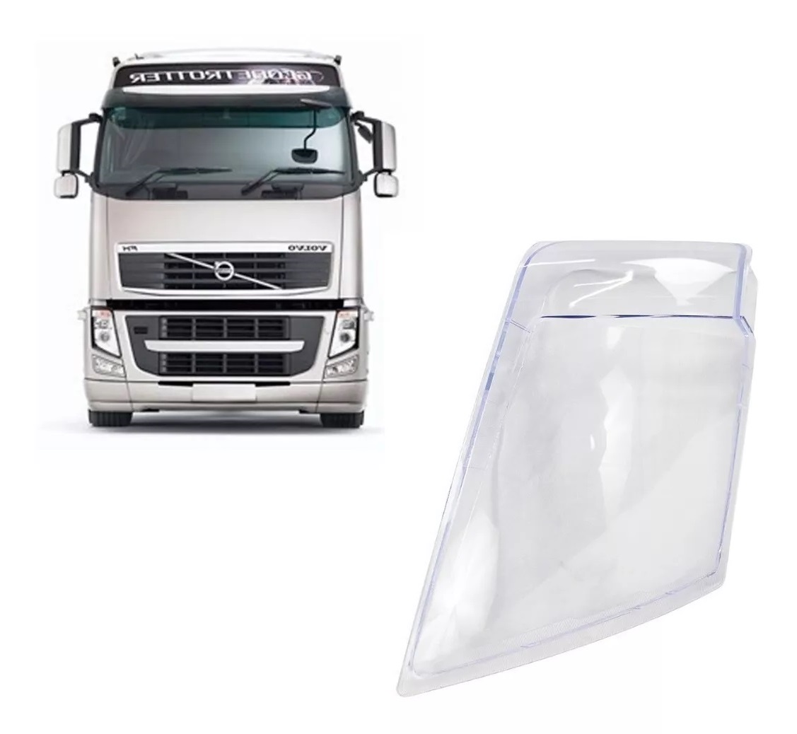 Vidro Farol Principal Caminhão Volvo FH Após 2010 Lado Esquerdo - 21323106L