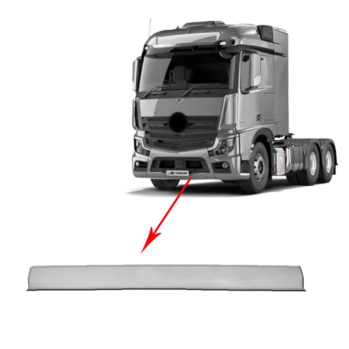 Spoler Central Caminhão Mercedes- Benz Actros Após 2019 - 9608851338